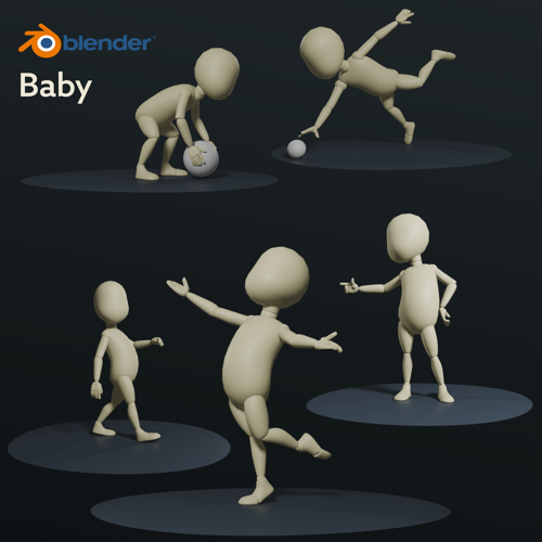 "Baby 2"  Rig ( Rigify ) preview image